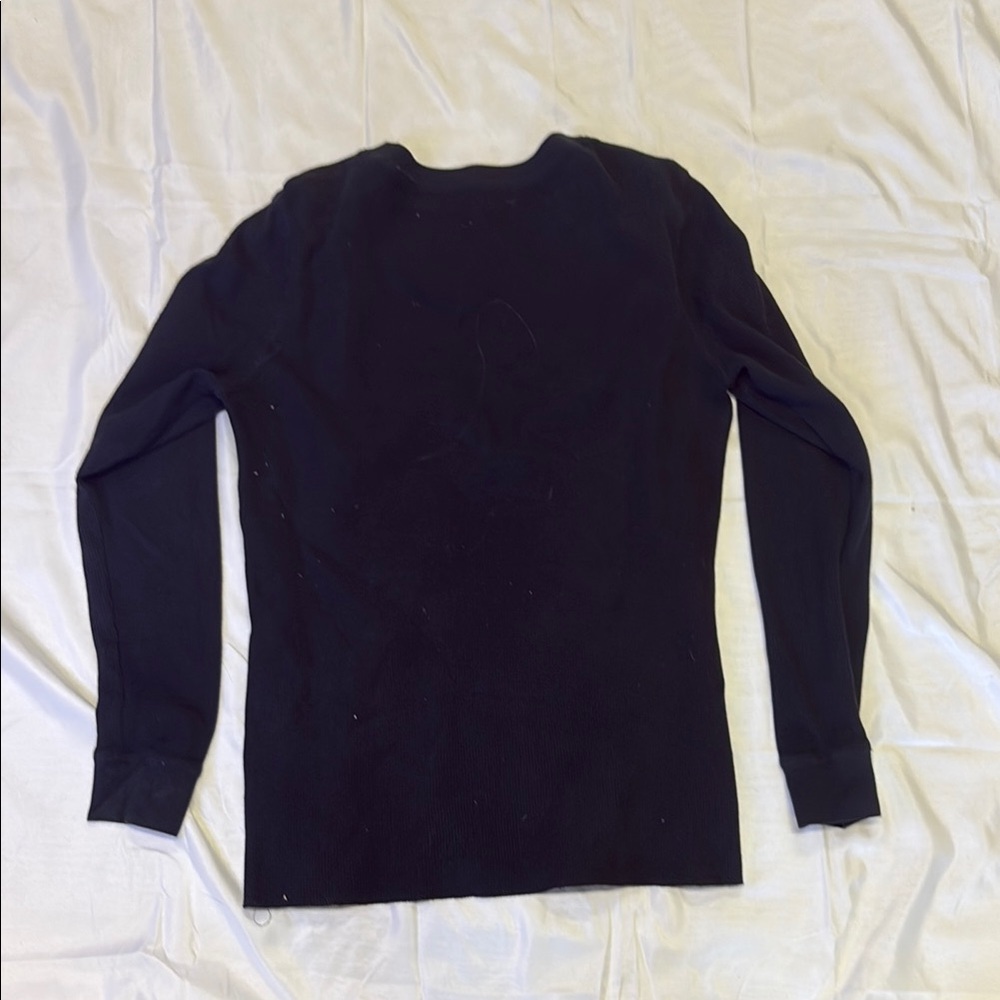 Women's Black Long Sleeve Top - Picture 3 of 3